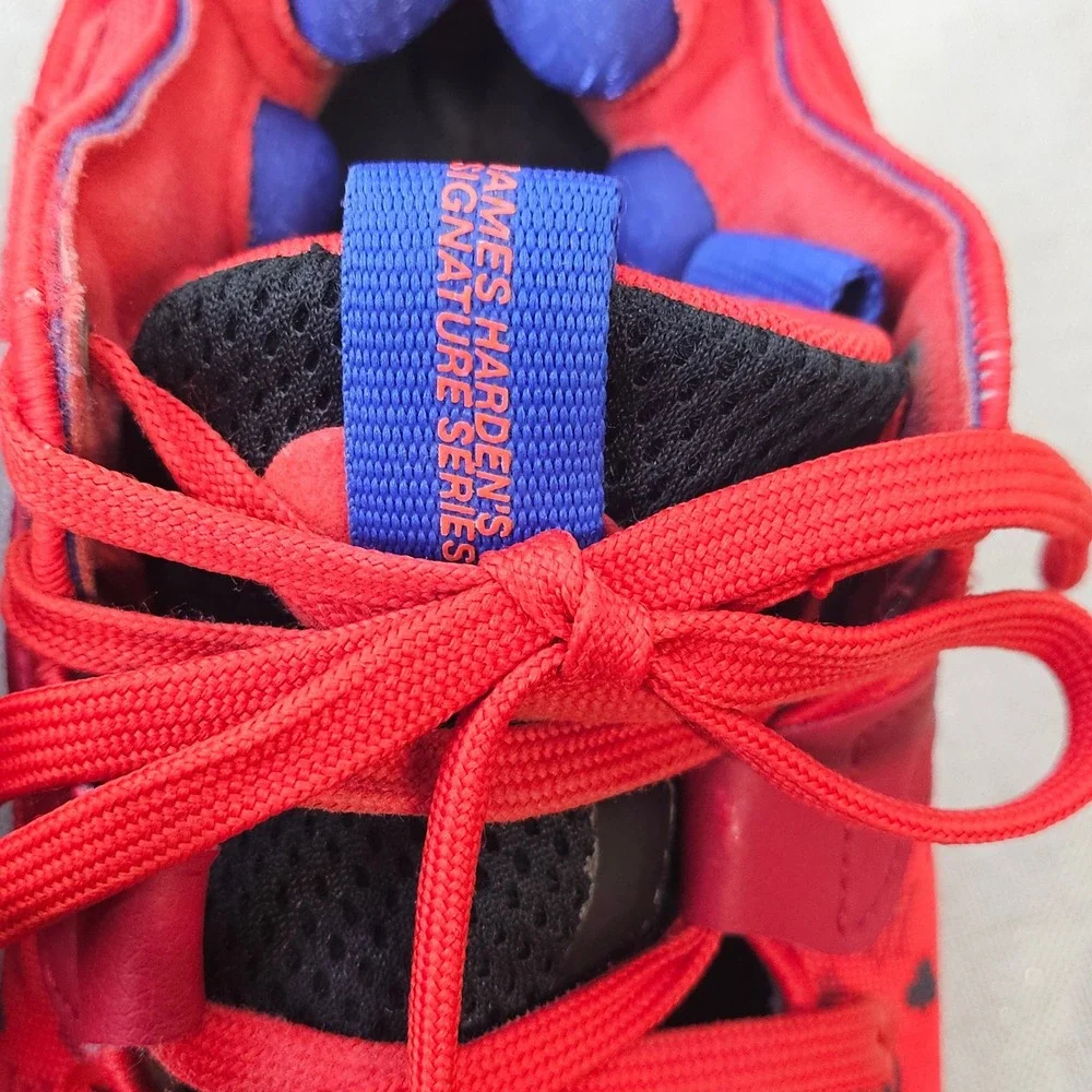 Adidas Harden Vol. 6 Basketball Shoes Mens 9.5 Red Blue‎ Casino HQ3884